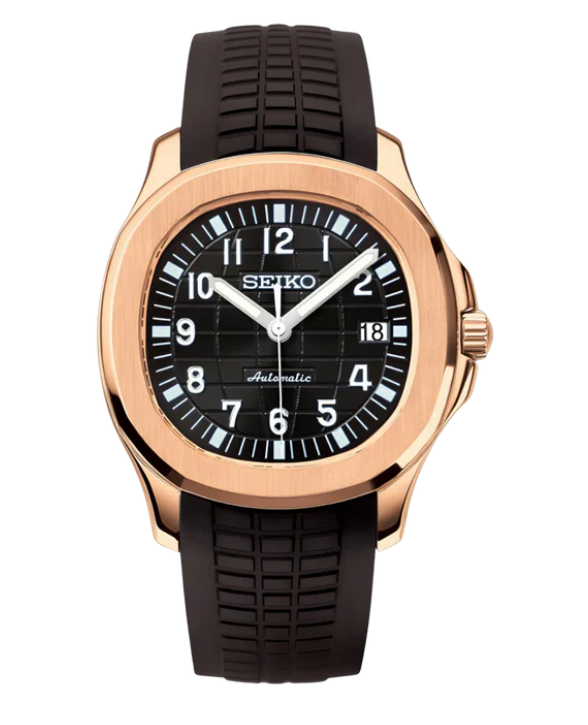 Rose Gold Aquanaut Black