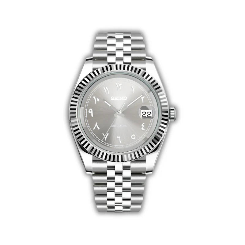 Grey Arabic Datejust Watch