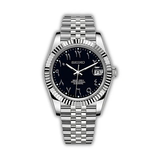 Black Arabic Datejust Watch Mod