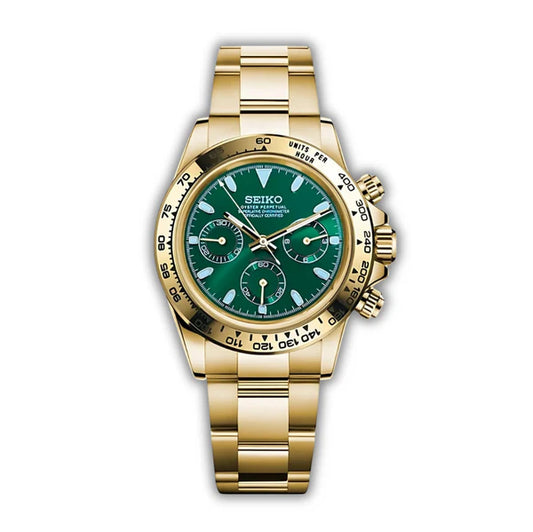 Gold Green Face Daytona Watch