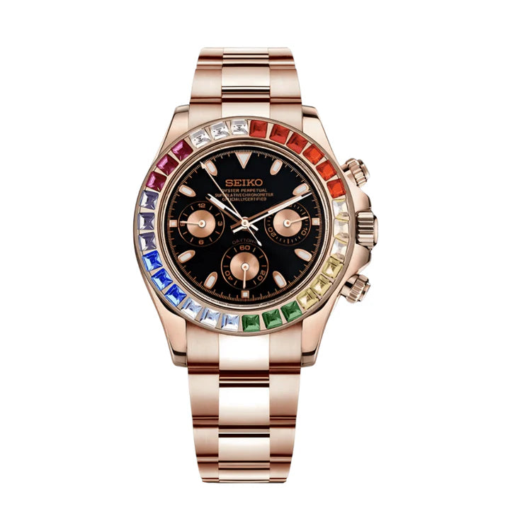 Rainbow Rose Gold Daytona