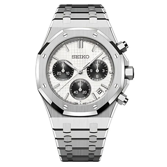 Seiko Mod Royal Oak Chronograph Panda